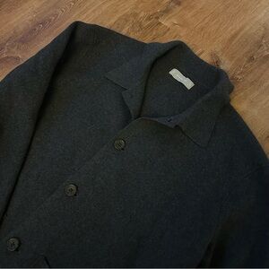 Everlane Charcoal Button-Front Sweater
